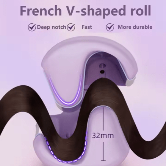 مكواة فرد الشعر ذات الحافة الأنيقة