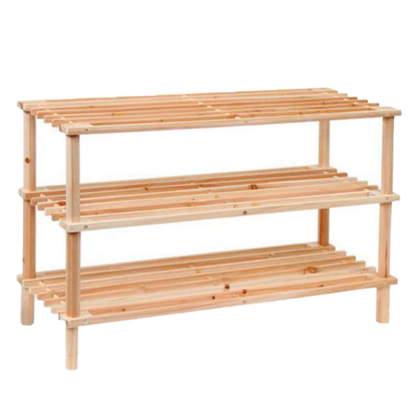 رف أحذية خشبي صغير